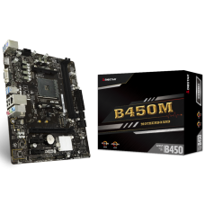 Placa Mãe Biostar B450MH, Chipset B450, AMD AM4, mATX, DDR4