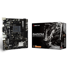Placa Mãe Biostar B450MHP, Chipset B450, AMD AM4, mATX, DDR4