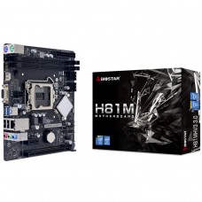 Placa Mãe Biostar H81MHV3 3.0, Chipset H81, Intel LGA 1150, Micro ATX, DDR3
