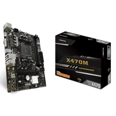 Placa Mãe Biostar Racing X470MH, Chipset X470, AMD AM4, mATX, DDR4