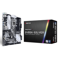 Placa Mãe Biostar Racing Z490A-Silver, Chipset Z490, Intel LGA 1200, ATX, DDR4, Z490A-SILVER