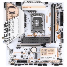 Placa Mãe ColorFire B760M-A MEOW WIFI D5 Orange, Chipset B760, Intel LGA 1700, MATX, DDR5