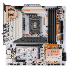 Placa Mãe ColorFire B760M-MEOW WIFI D5 Orange V21, Chipset B760, Intel LGA 1700, MATX, DDR5