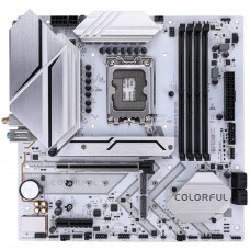 Placa Mãe Colorful Battle-AX B760M-White WiFi D5 V20, Chipset B760, Intel LGA 1700, mATX, DDR5