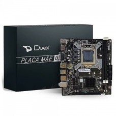 Placa Mãe Duex DXH81ZG M2, Chipset H81, Intel LGA 1150, MATX, DDR3 - Open Box - MARCAS DE USO
