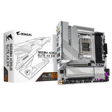 Imagem do Produto Placa Mãe Gigabyte B650M AORUS ELITE AX ICE, Chipset B650, AMD AM5, MATX, DDR5