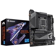 Placa Mãe Gigabyte B760 Aorus Elite AX DDR4, WiFi, Chipset B760, Intel LGA 1700, ATX, DDR4