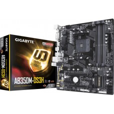 Placa Mãe Gigabyte GA-AB350M-DS3H V2, Chipset B350, AMD AM4, mATX, DDR4