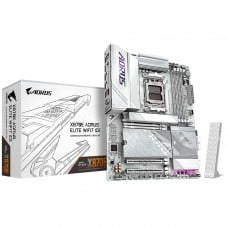 Placa Mãe Gigabyte X870E AORUS ELITE WIFI7 ICE, Chipset X870E, AMD AM5, ATX, DDR5, Branco