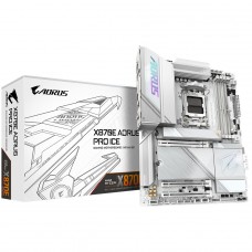 Placa Mãe Gigabyte X870E AORUS PRO ICE, Chipset X870E, WIFI 7, AMD AM5, ATX, DDR5