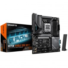 Placa Mãe Gigabyte X870E EAGLE X3D WiFi7, Chipset X870E, AMD AM5, ATX, DDR5