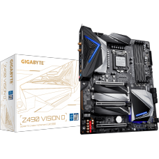 Placa Mãe Gigabyte Z490 Vision D, Chipset Z490, Intel LGA 1200, Wi-Fi, ATX, DDR4