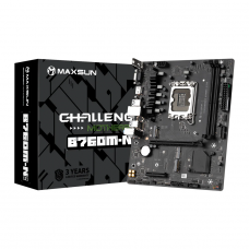 Placa Mãe MAXSUN Challenger B760M-N D5, Chipset B760, Intel LGA 1700, m-ATX, DDR5