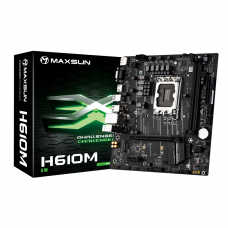 Placa Mãe MAXSUN Challenger H610M, Chipset H610, Intel LGA 1700, m-ATX, DDR4
