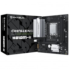 Placa Mãe Maxsun Challenger H810M-K WiFi, Chipset H810, Intel LGA 1851, mATX, DDR5