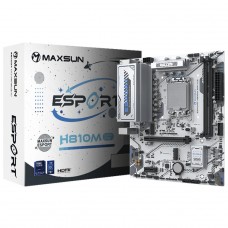 Placa Mãe Maxsun eSport H810M WiFi ICE, Chipset H810, Intel LGA 1851, mATX, DDR5