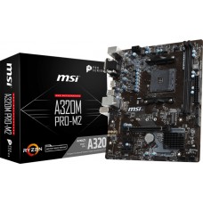 Placa Mãe MSI A320M PRO-M2 V2, Chipset A320, AMD AM4, mATX, DDR4