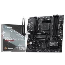 Placa Mãe MSI B550M Gaming Plus WIFI6E, Chipset B550, AMD AM4, mATX, DDR4