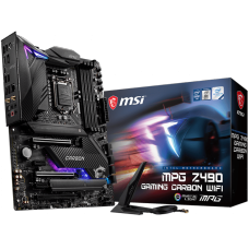 Placa Mãe MSI, MPG Z490 Gaming Carbon WIFI, Chipset Z490, Intel LGA1200, ATX, DDR4
