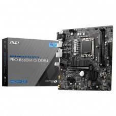 Placa Mãe MSI PRO B660M-G, Chipset B660, Intel LGA 1700, M-ATX, DDR4,  911-7D45-008