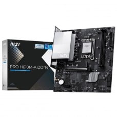 Placa Mãe MSI PRO H610M-A, Chipset H610, Intel LGA 1700, M-ATX, DDR4