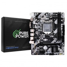 Placa Mãe Pure Power H310M-PW, Chipset H310, Intel LGA 1151, M-ATX, DDR4, PP-MB-I310MD4