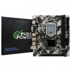Placa Mãe Pure Power H61M-PW, Chipset H61, Intel LGA 1155, M-ATX, DDR3, PP-MB-I61MD4