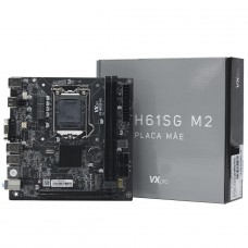 Placa Mãe VXpro VX H61SG M2, Chipset H61, Intel LGA 1155, Mini ITX, DDR3 - Open Box
