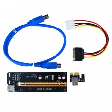 Placa Riser Card, USB 3.0, MOLEX, PCI-E 1X TO 16X, PCIE164P-M-BOARD VER006C
