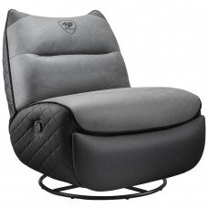 Poltrona Gamer Cougar Overlord Neo, Reclinável, Couro Sintético, Preto e Cinza, 3MOLNGRB.0001