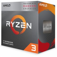 Processador AMD Ryzen 3 3200G, 3.6GHz (4.0GHz Turbo), 4-Cores 4-Threads, Cooler Wraith Stealth, AM4, YD3200C5FHBOX