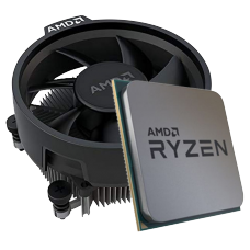 Processador AMD Ryzen 3 4300GE, 3.5GHz (4.0GHz Turbo), 4-Cores 8-Threads, Sem Caixa, Com Cooler, AM4, 100-000000151MPK