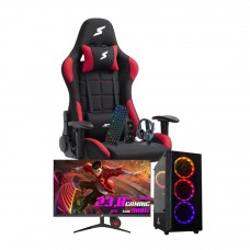Setup Gamer Odisseia AMD Ryzen 5 5500, RX 6650 XT, 16GB, SSD 1TB , Monitor 23.8" 75Hz, Mouse Gamer, Teclado Gamer, Headset Gamer, Cadeira Gamer 