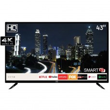 Smart TV LED 43" HQ HQSTV43NY Ultra HD 4K Netflix Youtube 2 HDMI 2 USB Wi-Fi