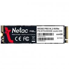 SSD Netac N930E PRO, 128GB, PCIe Gen3, M.2 NVMe, 2280, Leitura 970MBs e Gravação 650MBs, NT01N930E-128G-E4X