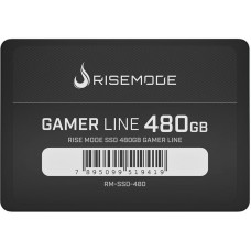SSD Rise Mode Gamer Line, 480GB, Sata III, Leitura 535MBs e Gravação 435MBs, RM-SSD-480