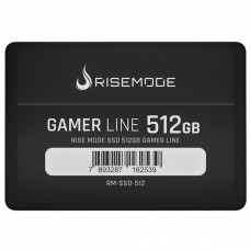 SSD Rise Mode Gamer Line, 512GB, Sata III, Leitura 535MB/s e Gravação 435MB/s, RM-SSD-512