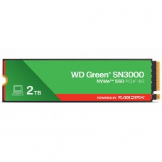 SSD WD Green SN3000, 2TB, M.2 NVMe, Leitura 5000MB/s e Gravação 4200MB/s, WDS200T4G0E