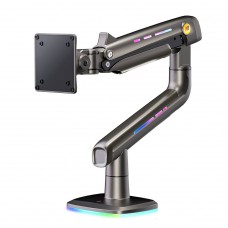 Suporte de Mesa Ergonômico North Bayou F5-G, RGB, Articulado, Para Monitores de 32 Até 60 Pol, Preto