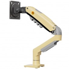 Suporte de Mesa North Bayou F80, Articulado, Com Pistão, Para Monitores 17 Até 30 Pol, Amarelo