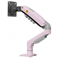 Suporte de Mesa North Bayou F80, Articulado, Com Pistão, Para Monitores 17 Até 30 Pol, Rosa