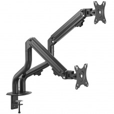 Suporte de Mesa PCYes, Articulado, Para 2 Monitores 17 Até 32 Pol, Preto, PS-024N