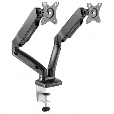 Suporte de Mesa Vinik, Articulado, Com Pistão, Para 2 Monitores 17 Até 32 Pol, Preto, SM-341B