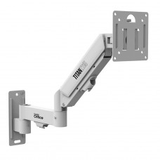 Suporte de Parede Dr. Office Titan Z115 White, Articulado, Com Pistão, Para Monitores de Até 32 Pol, Branco, DR-MA-Z11W1M0K32INN10WN
