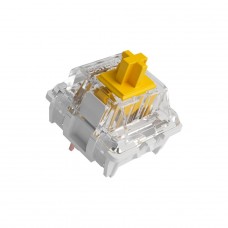 Switch Para Teclado Mecânico Akko Gateron, Linear, Kit Com 45 Unidades, Yellow (Lubed)
