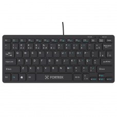 Teclado Fortrek Mini Office K13, USB, ABNT2, Preto