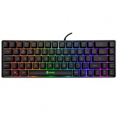 Teclado Gamer Evolut Fay, 60%, Rainbow, Membrana, ABNT2, Preto, EG-211