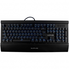 Teclado Mecânico Gamer Sapphire SP20, Switch Brown, Led Blue, Black