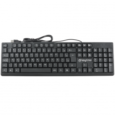 Teclado Keytime Typeflow, USB, ABNT2, Preto, KYT0009
