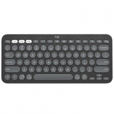 Teclado Logitech Pebble Keys 2 K380s, Sem Fio, ANSI, Grafite, 920-011789